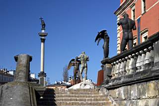 Plac Zamkowy - ze schod�w