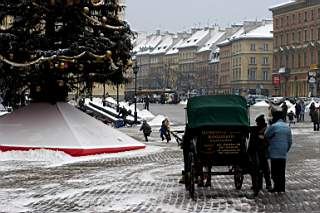 Plac zamkowy - Zima Dorozka